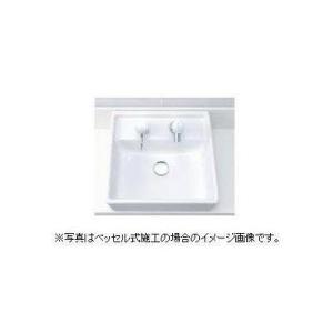[L-531N]INAX/LIXIL 角形洗面器　ベッセル・壁付兼用式 コンパクト洗面器
