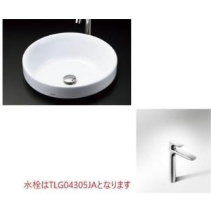 TOTO TLG04305JA TOTO 台付シングル混合水栓 ワンプッシュ式 : アクア 