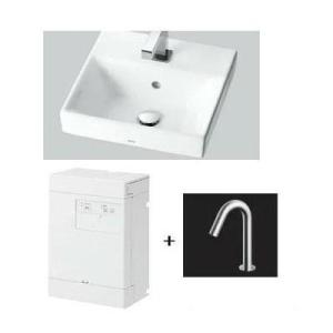 TOTO LS717C + TLG01302JA TOTO カウンター式角形洗面器セット