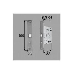 [MDT171]LIXIL/トステム プッシュプルハンドル箱錠　木扉用 室内ドア部品
