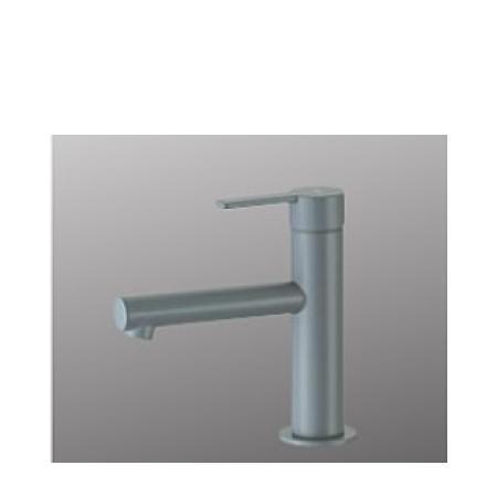 プレゼント付き[MSL190DEM6]KVK 洗面用シングル混合栓　ショート　マットグレー