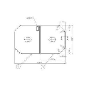 TOTO [AFKKS81067KSAA21W]TOTO 風呂フタ 断熱2枚フタ KA160STPラクかる
