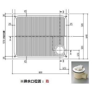 [PWSP80RDB2W]TOTO 洗濯機パンセット　PWP800RB2W+PJ2003B 800サ...