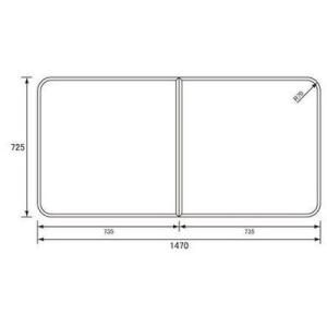 [RL91057STC]パナソニック　風呂フタ　組みフタ　2枚 長方形　切り欠きなし　1470×72...