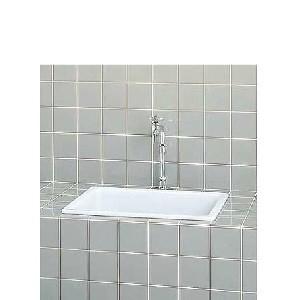 [S-106]INAX/LIXIL はめ込み形ワントラップ付実験用流し　寸法：520×360×363...