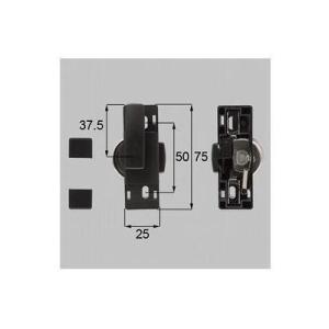 ∞[S8CL1227RS]◎トステム/LIXIL/新日軽　部材　引き違い窓用　クレセント　ブラック