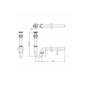 TOTO 【TLDP2105JA】洗面器用排水金具 (32mm) Pトラップ ワンプッシュ