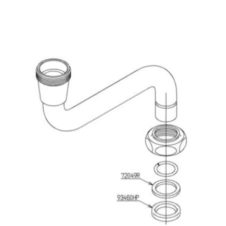 [TH779-1]TOTO 水栓部材　洗眼器用自在スパウト