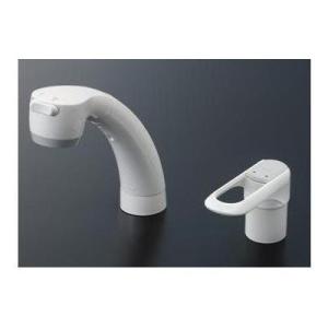 [TL389EF]TOTO 水栓金具　台付シングル混合水栓　エコシングル　ハンドシャワー ホース付き