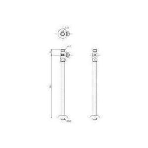 ストレート止水栓（給水管420mmセット） 蛇口用の止水栓 : おしゃれ住