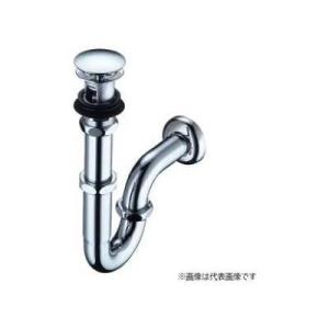 ○[TLDP2105JA]TOTO 洗面器用排水金具  32mm Pトラップ ワンプッシュなし 盗難防止目皿カバー付き｜setubi