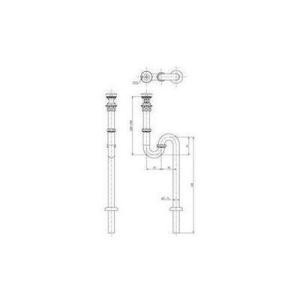 [TLDS2105JA]TOTO 洗面器用排水金具 32mm Sトラップ ワンプッシュなし 盗難防止...
