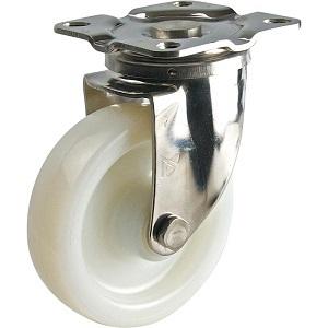 ナンシン ステンレスキャスター 自在 SU-STC-75NM プレートタイプ ナイロン 許容荷重80...