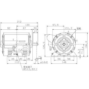 新品100vモーター　SC-MR ムライ 単相モーター SC-MR-100W-4P AC100V コンデンサ始動 SC形 開放