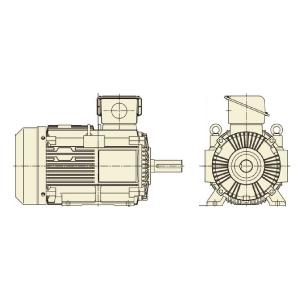 日立 三相モータ TFO-LKK-37kW-2P 全閉外扇 三相200/400V共用 屋内仕様 脚取付 ブレーキ無し ザ・モートルNeo100 Premium