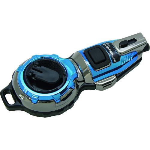 シンワ ハンディ墨つぼ 73299 Jr. Plus 手巻 シャープライン メタルブルー 6個まとめ...