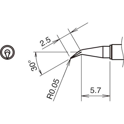 白光 こて先JS型 T38-03JS 350℃