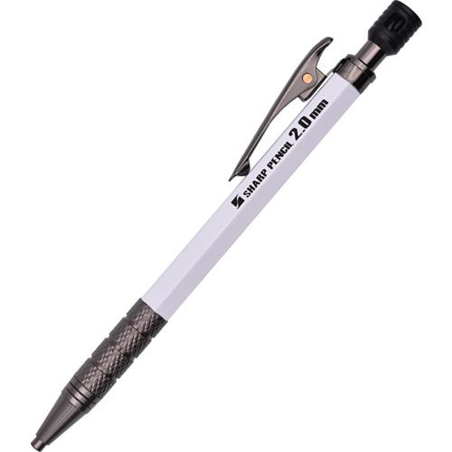 祥碩堂 朱雀 500-W 建築用シャープペンシル2.0本体 白 10本まとめ売り 【まとめ売り商品】