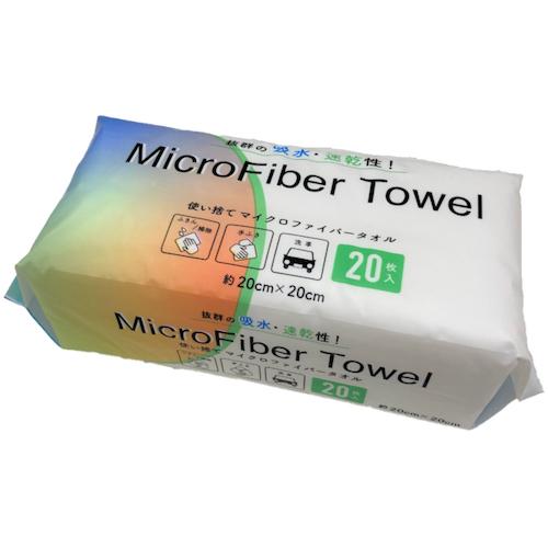 オーミケンシ マイクロファイバーウエス 1020 20×20cm 20枚入パック 80袋まとめ売り ...
