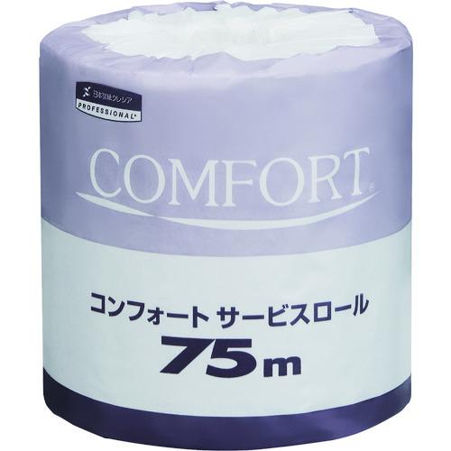 クレシア トイレットペーパー 11275 コンフォートサービスロール 75m 1ケース80個入