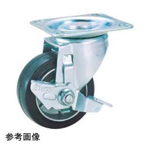 （在庫あり） ナンシン キャスター 自在ストッパー付 STM-75VA S-2 プレートタイプ ゴム...
