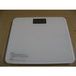 【ジャンク品、ゴム足破損、本体傷あり】amadana(アマダナ) 体重計 ホワイト AT-WS21-WT