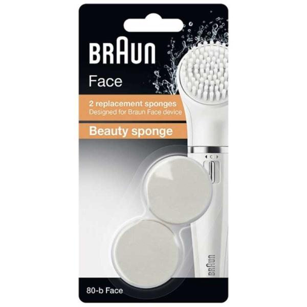 BRAUN フェイス用 替ブラシ ビューティスポンジ 80‐b Face