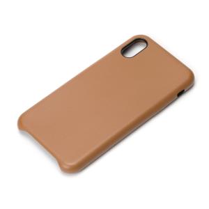 PGA iPhoneX用PUレザーケース ブラウン PG-17XPU02BR