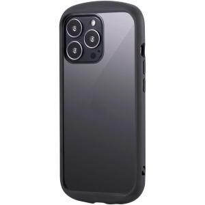 MSソリューションズ iPhone 13 Pro用 耐衝撃ハイブリッドケース Cleary グラファ...