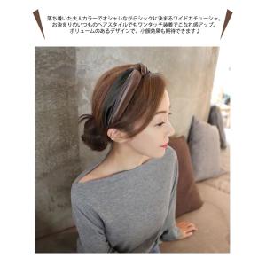カチューシャ 幅広 ワイド ヘアバンド クロス...の詳細画像1