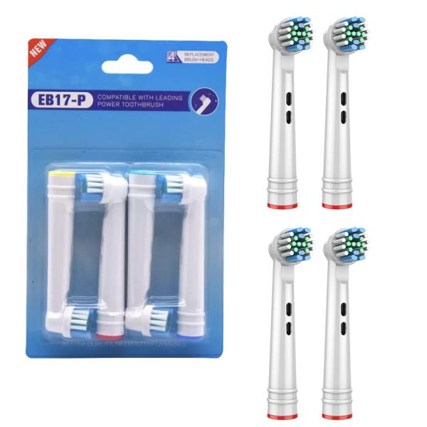 【互換品】ブラウン 替えブラシ オーラルB 互換 Braun Oral B やわらか 4本 EB17...