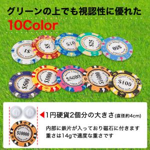 ゴルフ グリーンマーカー ポーカー カジノ チ...の詳細画像1