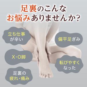 偏平足サポーター 足裏 扁平足 フット インソ...の詳細画像1