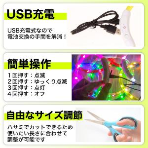 犬 首輪 LED 光る おしゃれ 猫 USB ...の詳細画像1