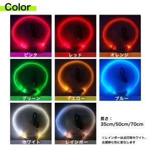 犬 首輪 LED 光る おしゃれ 猫 USB ...の詳細画像2