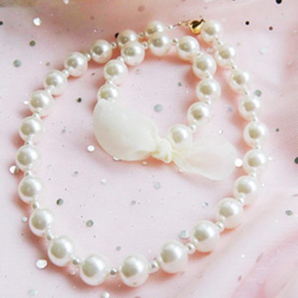 キッズ パール ネックレス ブレスレット セット 子供 ハロウィン アクセサリー ジュエリー ハロウ...