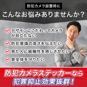 防犯カメラステッカー 防犯ステッカー 防犯シー...の詳細画像1