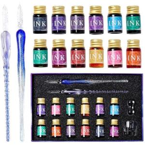 モコシャレガラスペンセット インク 筆ペン がらすぺん