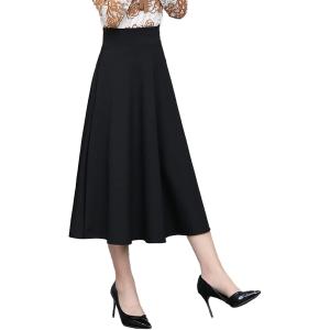 フレアスカート ひざ丈 ロング レディース シンプル