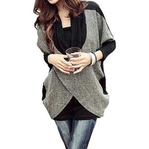 バイカラー アスペルシオ プルオーバー レイヤード チュニック