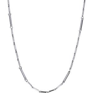 磁気ネックレス シルバー 幅2mm 全長45cm チェーン ステンレス 男女兼用 専用BOX MDM( silver(45cm))