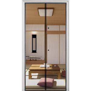 網戸 玄関 ドア用 マグネット 開閉式 マグネット式網戸カーテン