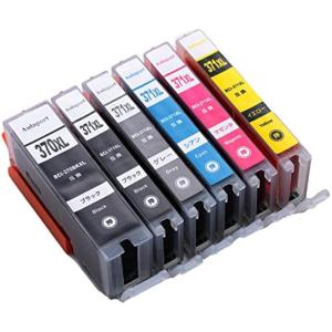 高品質 Canon キヤノン 互換 インク カートリッジ BCI-371XL+BCI-370XL 6色 セット 大容量 残量 確認 IC