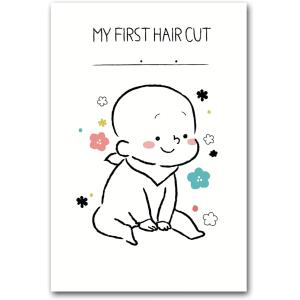 ファーストカット アート 胎毛 台紙 記念日 赤...の商品画像