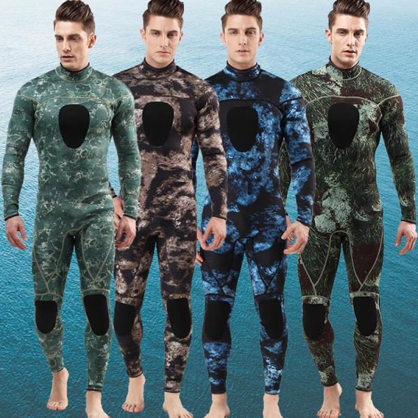 ウェットスーツ メンズ 3mm フルスーツ 迷彩柄 ストレッチネオプレン サーフィン ダイビング バ...