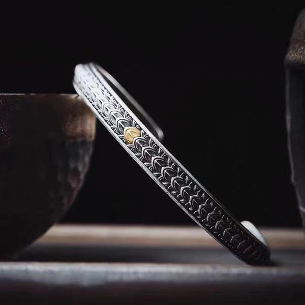 ブレスレット メンズ サイズ調整可 バングル  細め シンプル アクセサリー 記念日 誕生日 クリス...