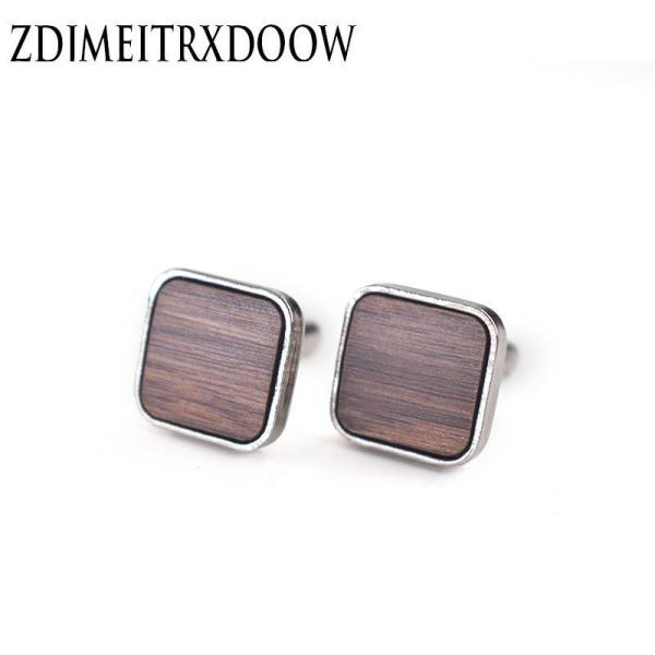 カフス マホガニー 角形 アクセサリー カフスボタン ウッド 木製品 ハンドメイド ギフト 収納ボッ...