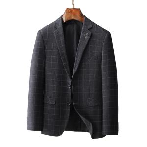 テーラード ジャケット メンズ チェック柄 ビ...の詳細画像1