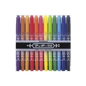 ゼブラ マッキー極細 12色セット MCF-12C