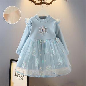 プリンセス エルサ コスプレ ワンピース  キッズ コスチューム 仮装 女の子 ドレス チュチュスカート お姫様 子供